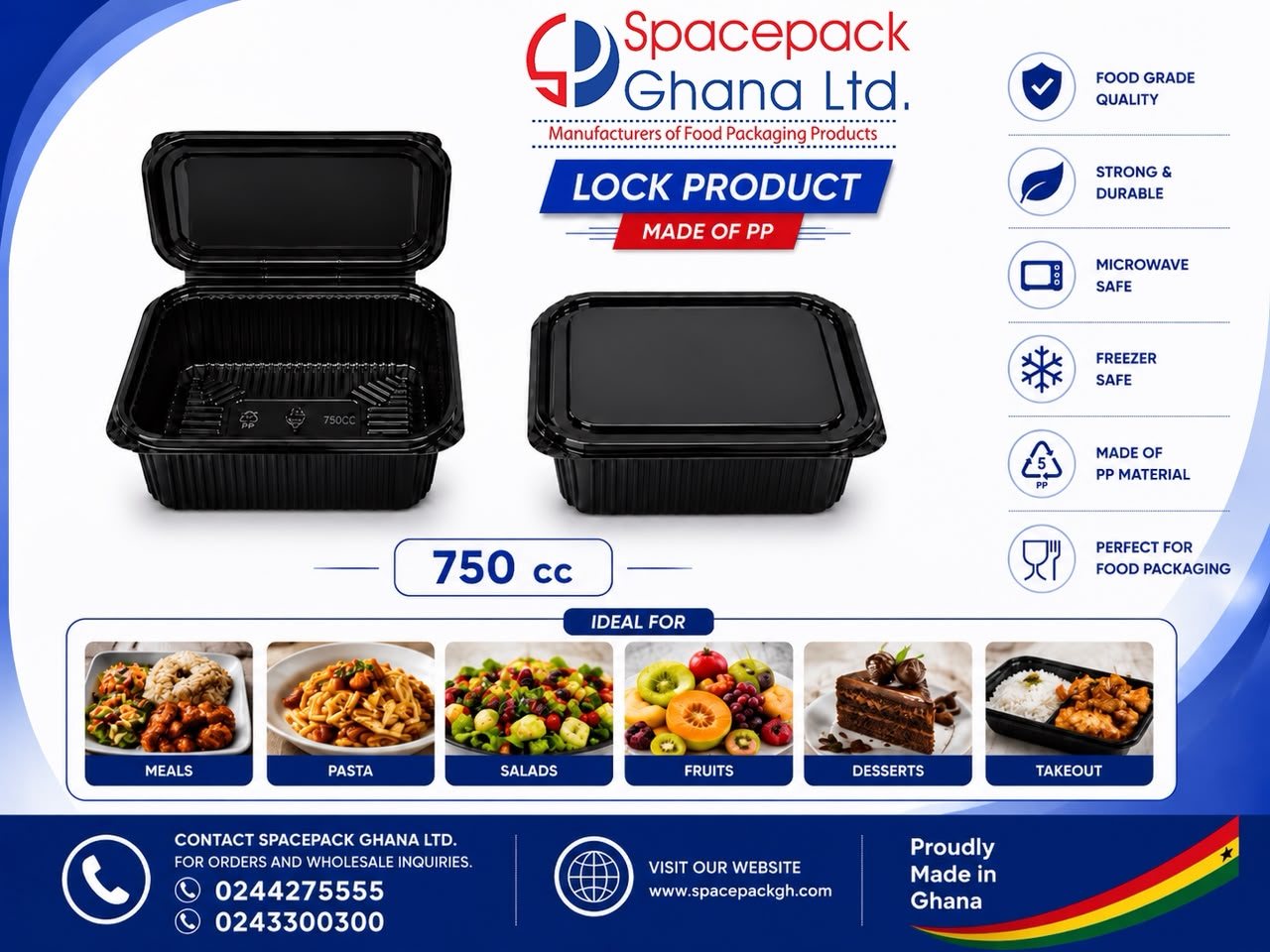 Salad Container 750cc
