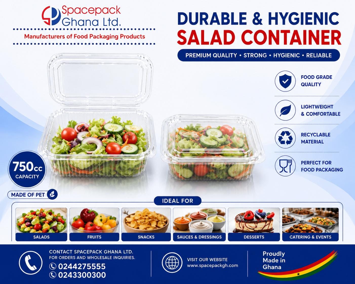Salad Container 750cc